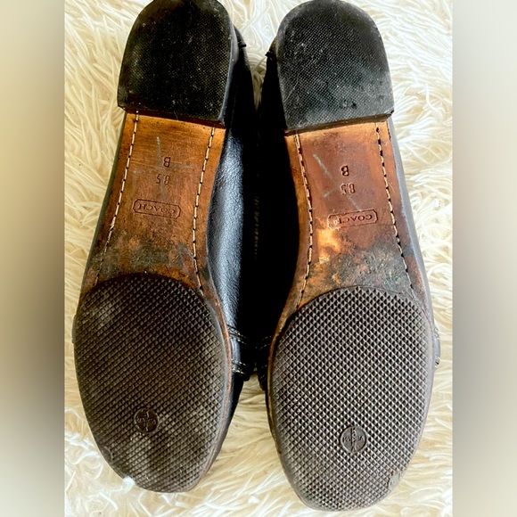 Dark Chocolate Brown Leather Coach Driving Loafers size 8.5 - Picture 7 of 7